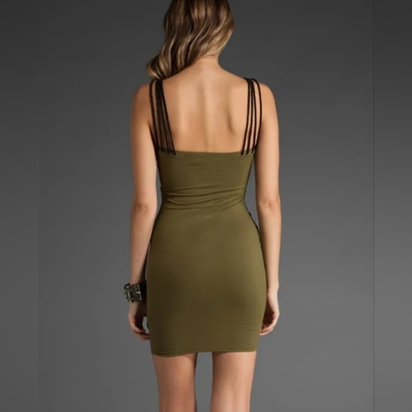 NWT  Stylestalker Olive Jackal Dress Sz6 - Picture 3 of 10